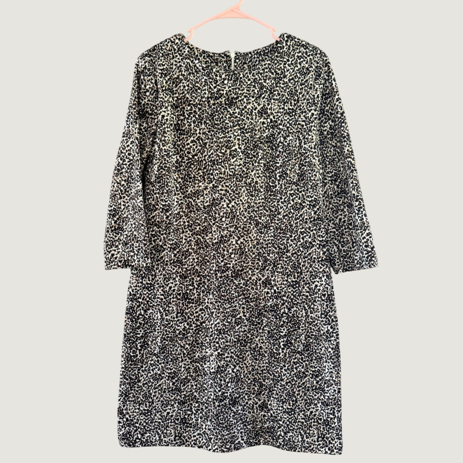 Old Navy Nwt Leopard Print Shift Dress Large Cheetah Office Professional Mod